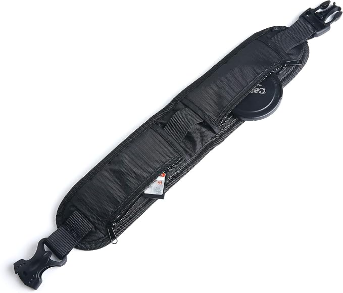 Ruittos Camera Strap,DSLR Shoulder Strap Crossbody Sling Quick Release Storage Pocket Black - Image 4