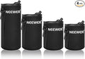 Neewer 4X Lens Case Lens Pouch Bag with Thick Protective Neoprene for DSLR Camera Lens (Fit for Canon, Nikon, Sony, Olympus, Panasonic) Includes: Small, Medium, Large, XL Size by Neewer