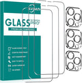 3+3 Pack Glass Screen Protector for iPhone 13 Pro Max, 6.7 Inch | Camera Lens Protector, HD Clear Tempered Glass Film, Anti-Scratch, Bubble Free, Case-friendly by AVOAR