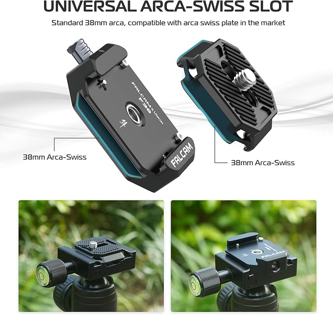 FALCAM F38 Quick Release Kit V1, Plate for DSLR/Mirroless Camera Compatible with Arca Swiss and Clamp for Tripod/Stablizer/Gimbal/Slider-2268 - Image 5