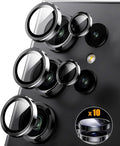 2 Set for Samsung Galaxy S25 Ultra 5G 2025 Camera Lens Protector, Samsung S 25 Ultra 9H Tempered Glass Camera Protector, Ultra HD, Anti Scratch, Black by Unknown