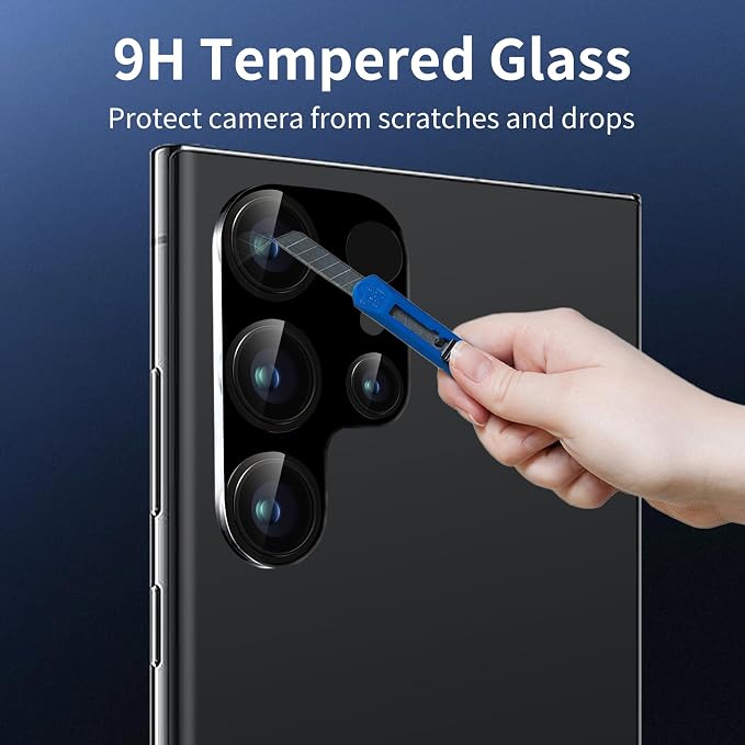 3 Pack Dengduoduo Camera Lens Protector for Samsung Galaxy S24, Tempered Glass Camera Protector Back Lens Cover, Ultra HD, 9H Hardness, Anti-Scratch, Case Friendly, Easy to Install [No Affect on Night Shots] - Image 4