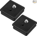 TOODOO 2 Pieces 41mm Qr Release Plate, Camera Tripod Ball Head Quick Plate | Camera Tripod Mount, Replacement Compatible with Ambico V0552 V0554, Sunpak 7500 Pro 7500tm 7575, Kalimar Pro-tech V40 by TOODOO
