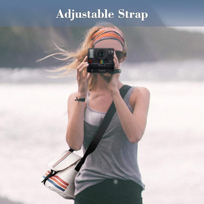 FINTIE Crossbody Camera Bag for Polaroid Now+ Generation 3/2/1 I-Type | Travel Sling Case, For Polaroid Flip, Onestep 2 Vf, I-2 Instant Film Camera, With Adjustable Shoulder Strap - Image 4