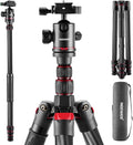 NEEWER N55CR Upgraded 80.7" Carbon Fiber Camera Tripod Monopod Travel Stand | With Telescopic 2 Section Center Axis, 360° Panorama Ballhead, 1/4" Arca Type QR Plate, ø28mm Column, Max Load 26.5lb by Neewer