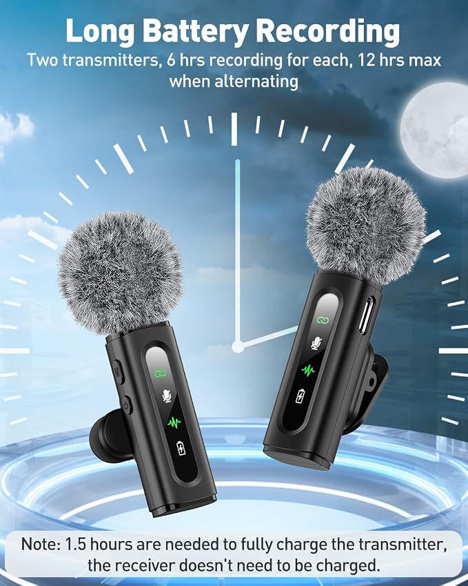 USB C Lavalier Microphone Wireless Mini Mic for Type-C Android Phone/Tablet/PC Video Recording Clip-on Mics with Rotatable Clip&Denoise Recording, Ideal for Vlog Tiktok Youtube Podcast Content Creator - Image 6