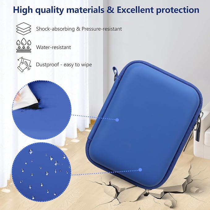 Carrying Case for Canon PowerShot SX740 HS, SX730 HS Camera, Blue | SX720 HS, SX620 HS, G7 X Mark III, G7 X Mark II Digital Camera, Storage Holder Travel Bag with Mesh Pocket for Battery Pack - Image 5
