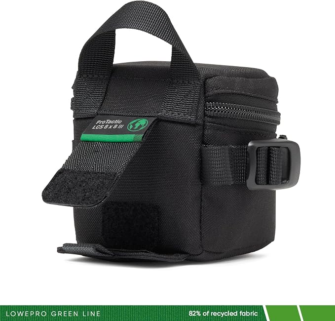 Lowepro ProTactic LCS 8 x 8 III Camera Lens Case, Camera Lens Pouch Bag, fits 50mm F/1.8, for DSLR and Mirrorless Cameras, Vol-0.3L Dim: 3.15x3.15x3.15in, Camera Bag, for Photographer/Videographer - Image 5