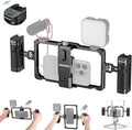 NEEWER Universal Phone Cage Video Rig with Bluetooth Shutter Side Handle | Comfort Grips Smartphone Stabilizer for Video Recording, Compatible with iPhone 16 15 Pro Max 15 Pro Galaxy S24 Ultra, PA009E by Neewer