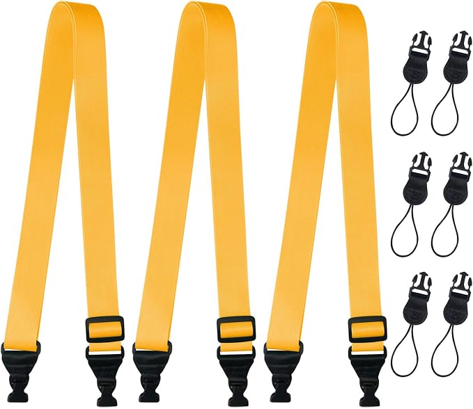 3 Pack Adjustable Shoulder Strap, iPad Strap Nylon Neck Lanyard (Yellow) by Gowjaw
