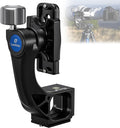 Leofoto Camera Gimbal Head, Professional Gimbal Tripod Head, 3/8" and 1/4" Mounting Hole with Arca-Swiss Quick-Release Plate for Outdoor Video/Wildlife Photography, Max Load to 22 kg/48.5lb (MPG-02) by TAKINGITFURTHER-LEOFOTO