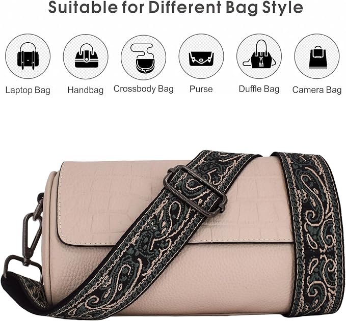 Replacement Purse Strap Shoulder Strap Adjustable Crossbody Strap for Women Crossbody Wide Shoulder Bag - Image 5