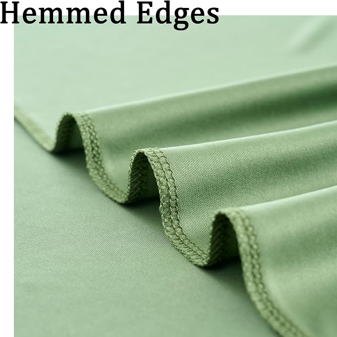 10x8ft Wrinkle Free Sage Green Backdrop Curtains for Parties, Polyester Photo Backdrop Drapes for Wedding Birthday Party Photography Background Curtains Decoration - Image 4