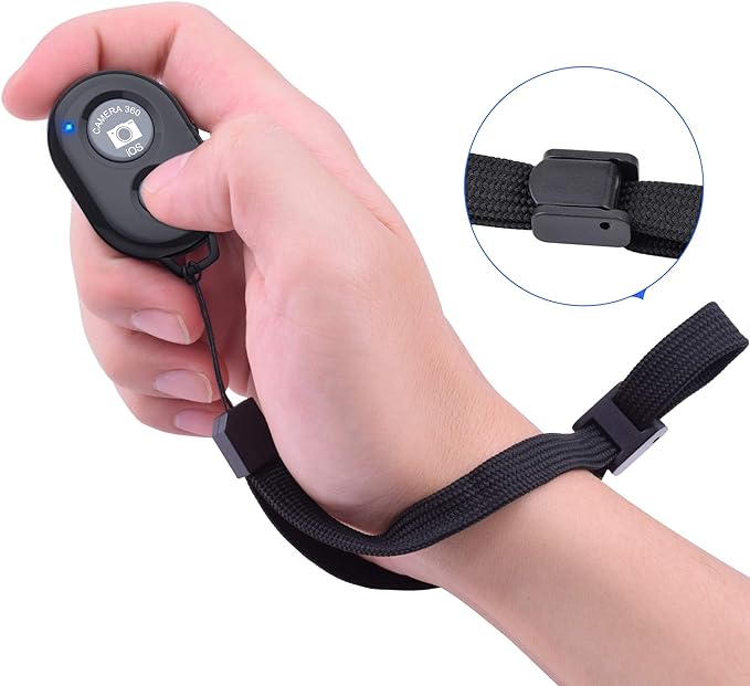 Wireless Camera Remote Shutter for Smartphones (2 Pack), Zttopo Wireless Phone Camera Remote Control Compatible with iPhone/Android Cell Phone - Wrist Strap Included Black&Pink - Image 7