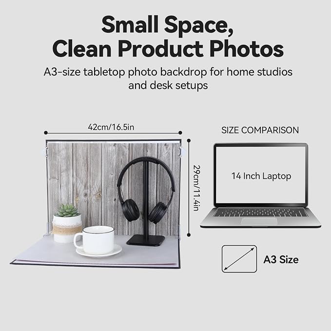 Product Photography Backdrops,Double Sided Flat Lay Photoshoot Props | 13PCS 26Patterns Small Photo Backdrop Board for Food Jewelry Cosmetics, ugc Background Board for Content Creators,11.7x16.5'' - Image 7