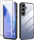 for Samsung Galaxy S25 FE Case with screen protector,high qualit,PC Material,Scratch Resistant,FlexibleFull Protection Anti-Skid by Suttkue
