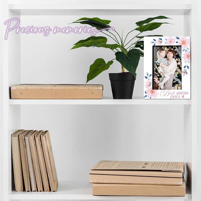 Mom Picture frame 4 x 6 Photo , Best Mom Ever Picture Frame With Back Bracket, Home Office Desktop Display, Mother Birthday Gifts Mothers Day Decor, Women's Home Office Decor And Accessories -D03 - Image 6