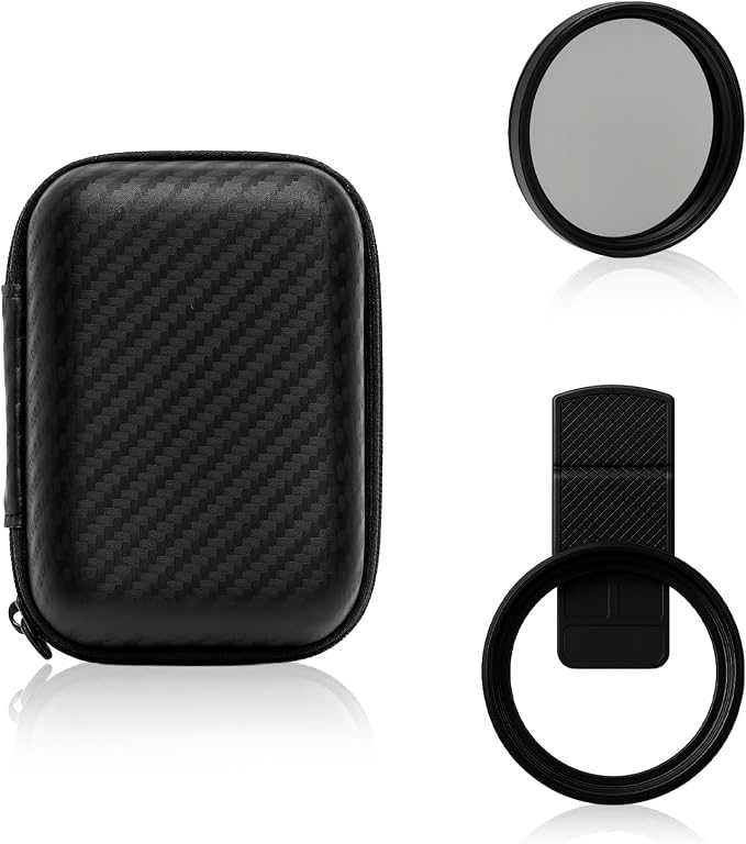 52mm Clip-On Circular Polarizer (CPL) Lens Filter Kit – Professional Phone Camera Filter for iPhone 17–11 & Compatible DSLR Cameras by Unknown