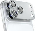 for iPhone 17 Pro Max Camera Lens Protector, Silver | [Military Grade Shatterproof] [Strong Adsorption] [Case Friendly] Matte Metal Tempered Glass Camera Screen Cover Accessories by Beuxece