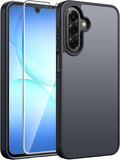 FNTCASE for Galaxy A17/A16 5G Phone Case, Screen Protector | Translucent Matte, 14FT Military Grade Drop Protection, Slim Shockproof Protective, for Samsung A 17 A 16 Cover by FNTCASE