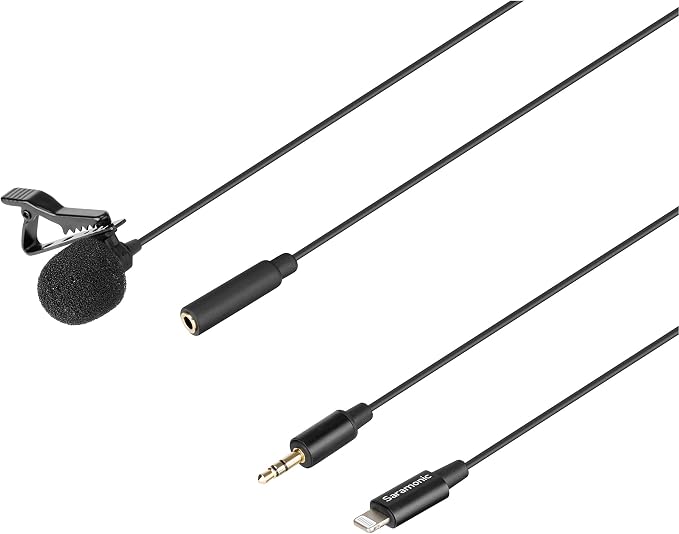 Saramonic LavMicro U1A Lavalier Lapel Microphone with Lightning for iPhone, or iPad with a Built-in 6.6-Foot (2m) Cable for Vlogging, Interviews, YouTube, TikTok, Live Streaming - Image 4