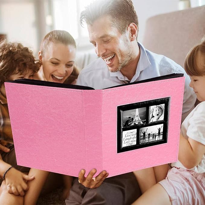 Ywlake Photo Album 4x6 500 Pockets Photos, Extra Large Capacity Family Wedding Picture Albums Holds 500 Horizontal and Vertical Photos Pink - Image 7