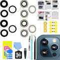 LEAFE for iPhone 12 Pro Max Camera Lens Replacement | 2 Set OEM Original Back Rear Camera Lens Glass Replacement Kit for iPhone 12 Pro Max with Pre-Installed Adhesive by LEAFE