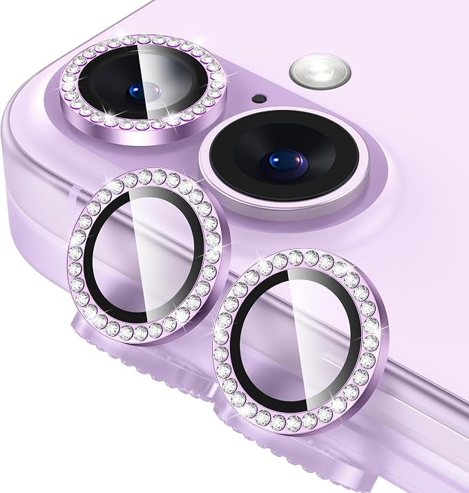 Tensea for iPhone 17 Camera Lens Protector Bling, Camera Screen Cover | Camera Screen Protector, Metal Individual Ring with 9H Tempered Glass for iPhone17, HD Clear, Easy Install, Full Protection by Tensea
