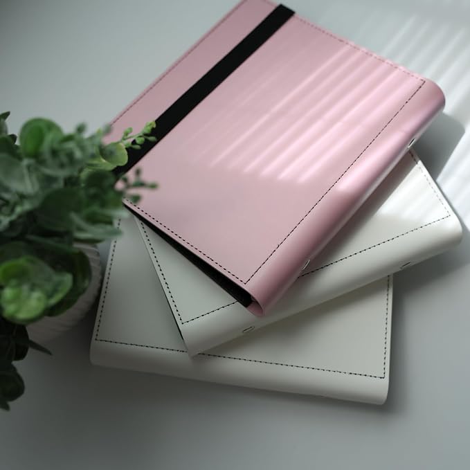 Photo Album For 2X6 Photo Booth Slip In Strips And 4X6 Pictures - 6 Ring Notebook Binder With 20 2 By 6 Sleeves - Fits 80 Photobooth Prints (PINK HARD COVER, 4X6) - Image 4
