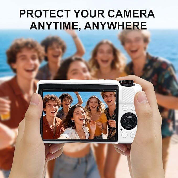 Case with Removable Lens Cover for Canon G7X Mark II/G7XII Camera(White) | Soft Silicone Camera Protective Case,Slim Fit,Anti-Scratch,Dustproof,Shockproof,Camera Accessories,For Travel,Daily Use - Image 7