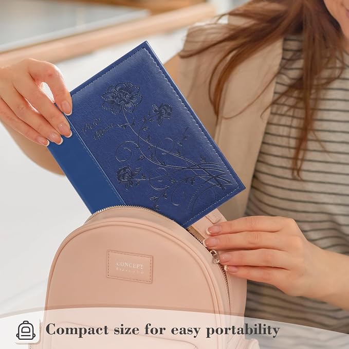 Artmag Photo Album 5x7 2 Packs Clear Pages Pockets Leather Cover Slip Slide in Photo Album Book Each Holds 50 Vertical 5x7 Photos Picture Book for Wedding Family (Blue) - Image 6