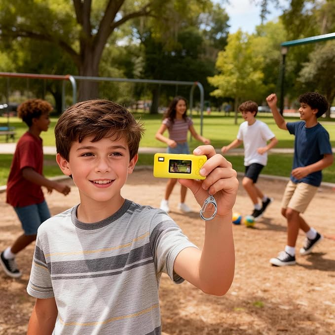 Silicone Case for Kodak CHARMERA Millennium Keychain Mini Digicam Blind Box | Soft Keychain Camera Sleeve, Precise Cutouts, Case-On Charging & SD Card Access, For Collectors & Daily Carry, Yellow - Image 7
