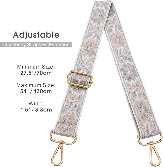 Replacement Purse Strap Shoulder Strap Adjustable Crossbody Strap for Women Crossbody Wide Shoulder Bag - Image 3