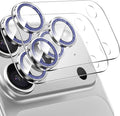 2 Pack for iPhone 17 Pro Max Camera Lens Protector | Bling Tempered Glass 9 Hardness,Anti-Scratch High Definition Camera Screen Protector (Blue) by NECARSIN
