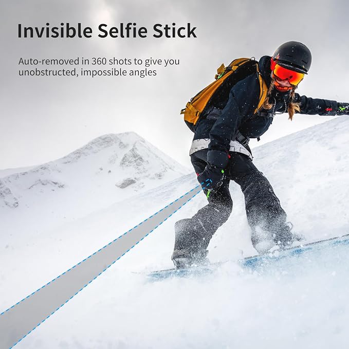ULANZI TT52 2-in-1 Invisible Selfie Stick + Tripod Extension Pole | Auto-Open, 59in, Action Adapter Included, for DJI Osmo 360 Pocket Action/Insta360 X5 X4 X3 Luna Ultra Ace Pro/GoPro - Image 3