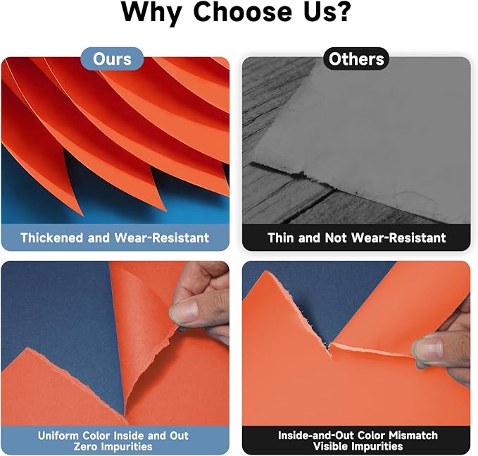 YSKE-Seamless Bright Orange Paper Backdrop Roll for Photography, Photo Background,Roll of Paper with Backdrop Cover for Background Stand,Thick Anti-Wrinkle Matte(106.9''x36' Bright/Rust Orange) - Image 2