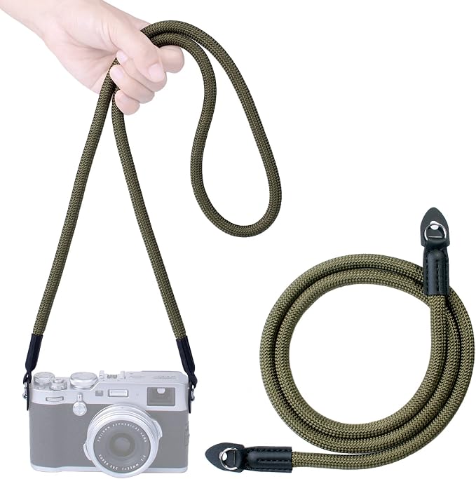 Vintage Camera Neck Strap,Nylon Rope Camera Shoulder Straps for Photographers Film DSLR - Image 9