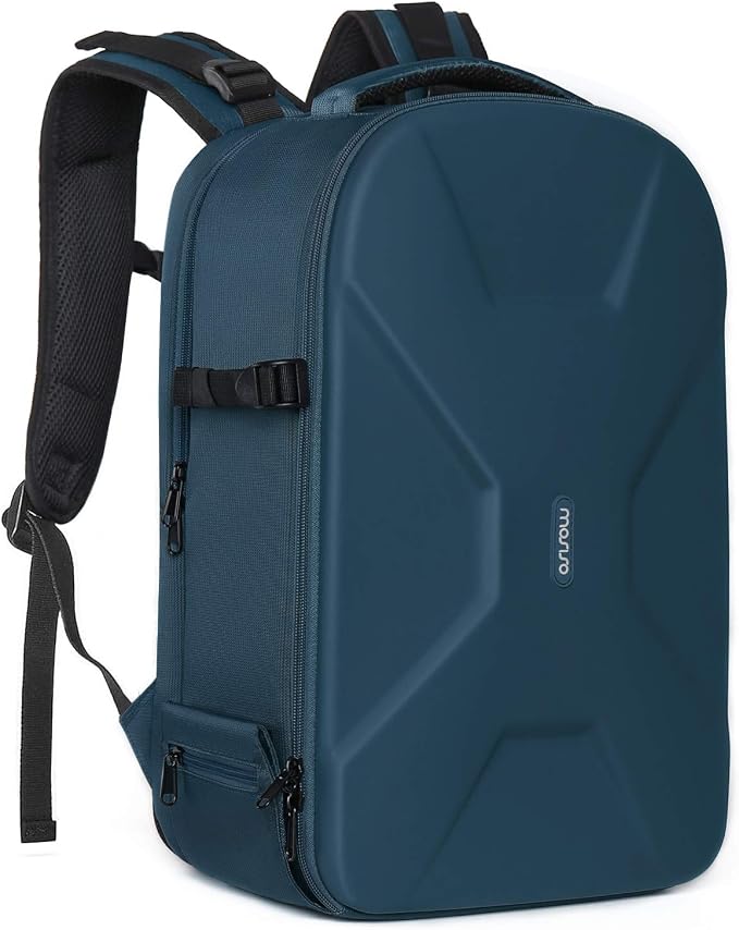 MOSISO Camera Backpack, DSLR/SLR/Mirrorless Photography Camera Bag | 15-16 inch Waterproof Hardshell Case with Tripod Holder&Laptop Compartment Compatible with Canon/Nikon/Sony, Deep Teal by MOSISO