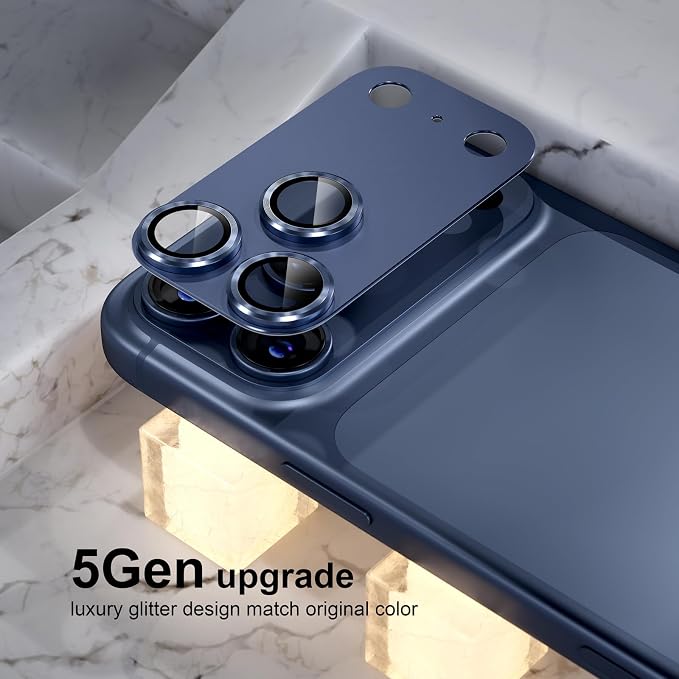 Choiche for iPhone 17 Pro Max Camera Lens Protector, Deep Blue | Metal Camera Cover with 9H Tempered Glass Lens Screen Protector Accessories, Strong Adsorption, Case-Friendly, 6.9-inch - Image 7