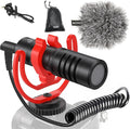 Movo VXR10 Universal Shotgun Mic for Camera | Camera Microphone for DSLR, iPhone, Android - Directional Shotgun Mic for Canon, Nikon, Sony - Vlogging & Video by Movo