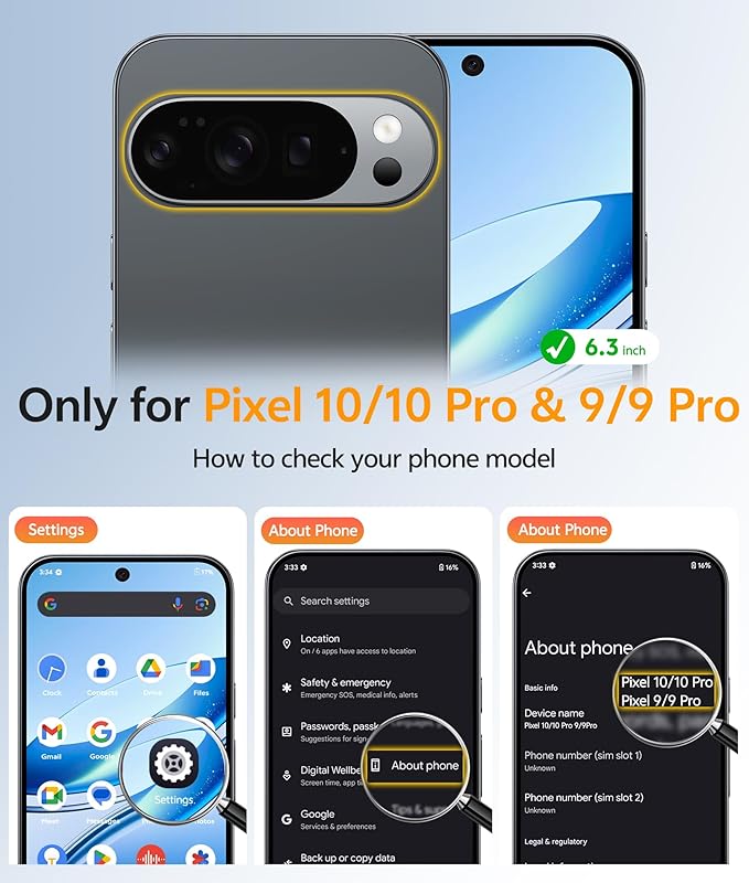 FNTCASE for Google Pixel 10 / Pixel 10 Pro Case, Compatible with Magsafe | Screen Protector, Translucent Matte, 14FT Military Grade Drop Protection, Shockproof Protective Phone Cover, Blue - Image 2