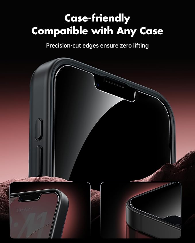 UNBREAKcable Privacy Screen Protector for iPhone 17e, 2-Pack | True 28° Anti-Spy, Shatterproof Tempered Glass, 9H Hardness, Easy Install, Bubble-Free, Anti-Scratch, Case Friendly - Image 7