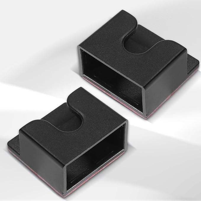 10pcs Walkie Talkies Belt Clip Holder | Black Walkie Talkie Car Mount Handheld Radio Holder with Back Adhesive for Most Handheld Intercom - Image 3