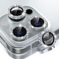 Choiche for iPhone 16 Pro/iPhone 16 Pro Max Camera Lens Protector | Ultra HD, Bling 9H Tempered Glass Camera Cover Screen Protector Metal Ring Decoration Accessories (Glitter-Silver) by Choiche