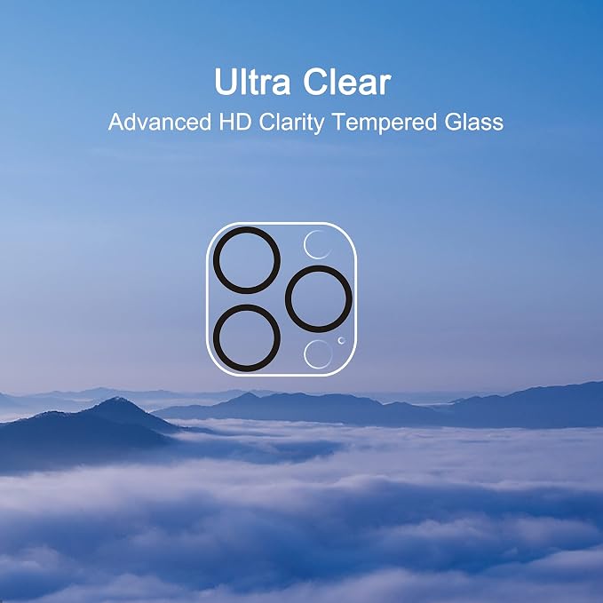 Ailun Camera Lens Protector for iPhone 16 Pro/16 Pro Max/14 Pro/14 Pro Max | 3 Pack, Tempered Glass, Anti-Scratch, Case Friendly - Image 4