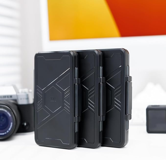 Large Capacity Memory Card Case for 20 SD & 40 TF Cards,Compact & Portable | SD SDHC SDXC TF Micro SD Card Holder Organizer Storage Box Container, Anti-Shock Anti-Dust,Ergonomic Locking Systerm - Image 8