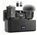Mini Wireless Lavalier Microphone Noise Cancelling for iPhone,Android Lapel Mic with Charging Case Clip on Microphone Wireless Microphone for Vlogging, YouTube, TikTok Content Creator, Video Recording by Xlapo