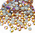 Jollin Hotfix Rhinestones Flatback Crystal Gems 3.2mm SS12, Topaz AB | 1440pcs Hot Fix Crystals Glass Rhinestones for Bedazzling, Crafting, Clothes, Shoes & Accessories DIY Decoration by Jollin