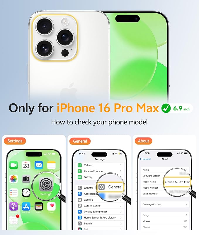 FNTCASE for iPhone 16 Pro Max Case, Fit for Magsafe, Glass Screen Protector | Full Camera Protection, Translucent Matte, 14FT Military Grade Drop Proof, Shockproof Protective Phone Cover, Green - Image 2