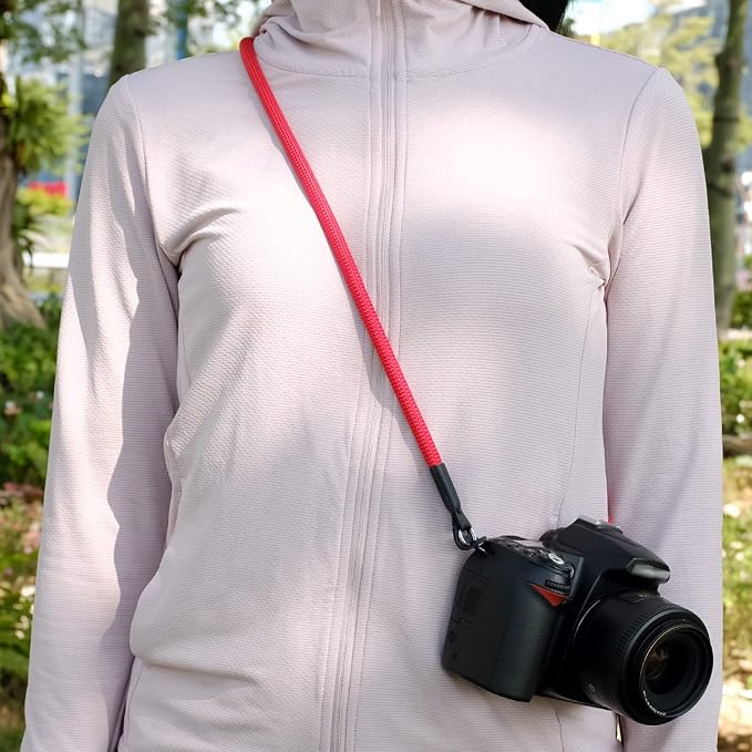 Vintage Camera Neck Strap,Nylon Rope Camera Shoulder Straps for Photographers Film DSLR - Image 2